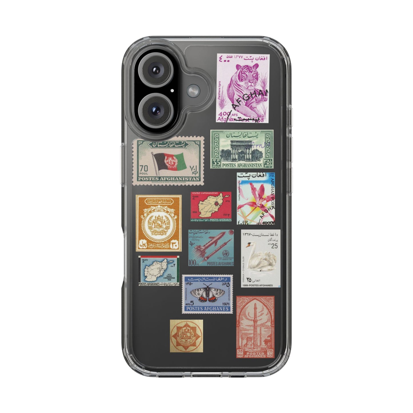 Vintage stamps iPhone case