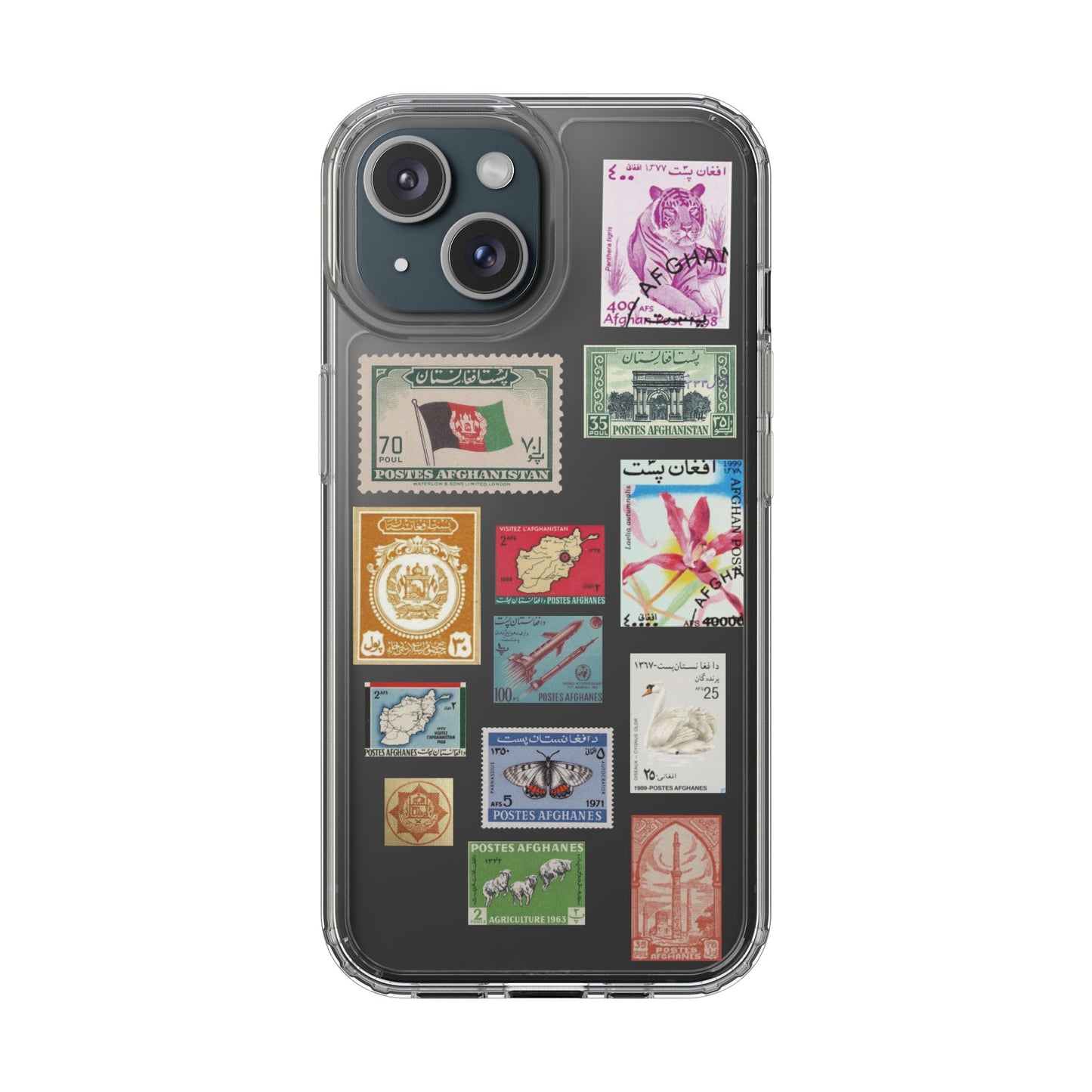 Vintage stamps iPhone case