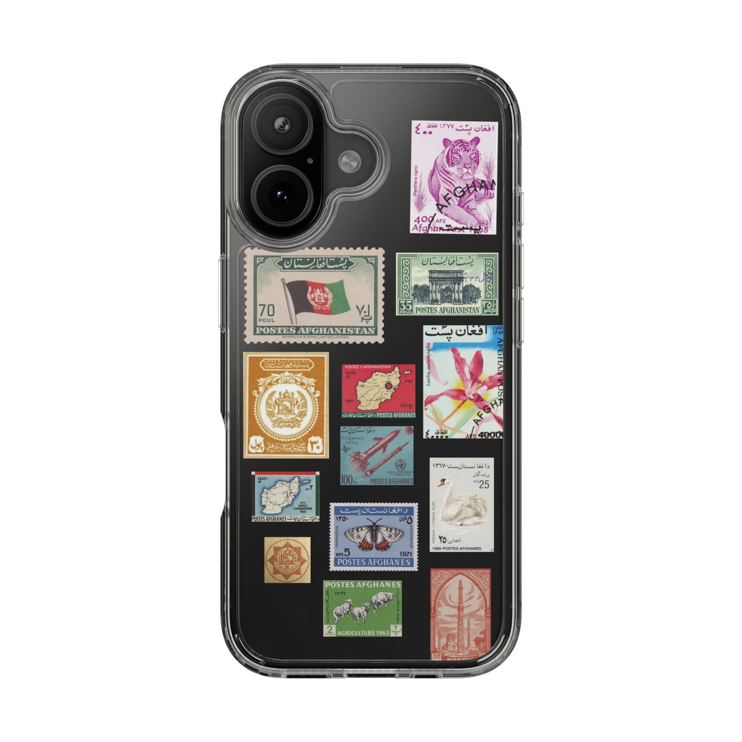 Vintage stamps iPhone case