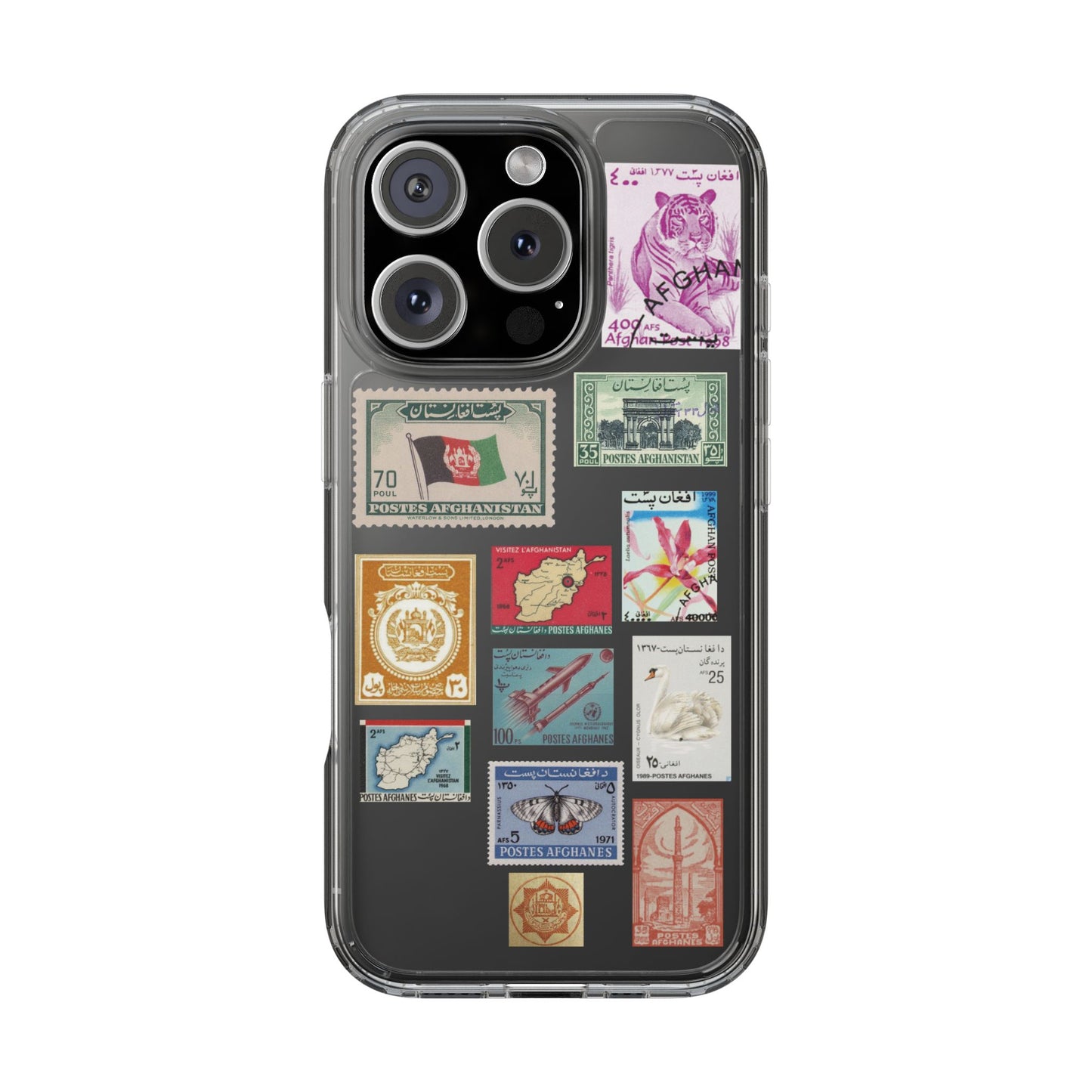 Vintage stamps iPhone case